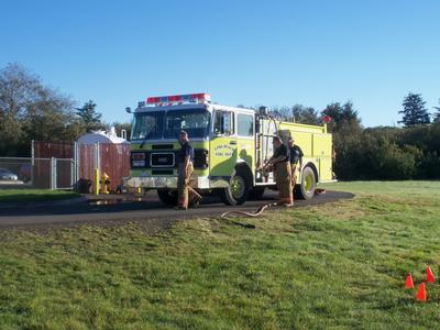 Fire Safety Week at Long Beach Elementary School