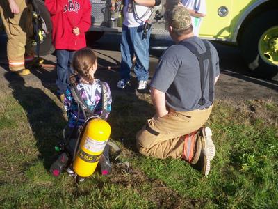 Fire Safety Week at Long Beach Elementary School
