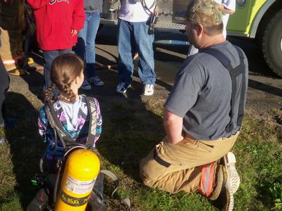 Fire Safety Week at Long Beach Elementary School