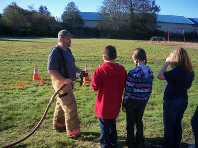 Fire Safety Week at Long Beach Elementary School