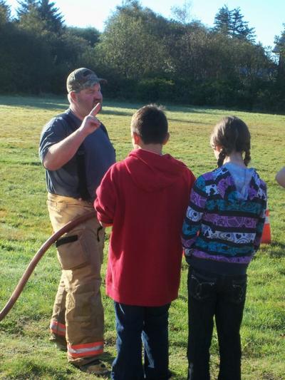 Fire Safety Week at Long Beach Elementary School